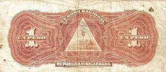 Nicaragua 1 Peso, 1910 reverse