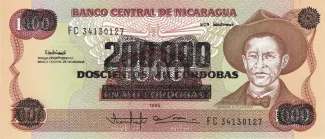 Nicaragua 200.000 Córdobas, 1990 image