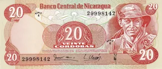 Nicaragua 20 Córdobas, 1979 image