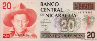 Nicaragua 20 Córdobas, 1990 image