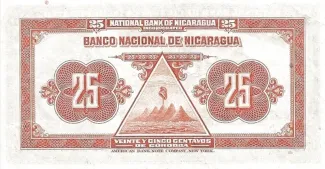 Nicaragua 25 Centavos, 1937 reverse