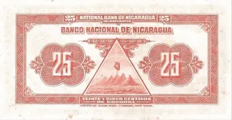 Nicaragua 25 Centavos, 1938 reverse