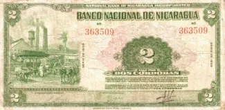 Nicaragua 2 Córdobas, 1939 image