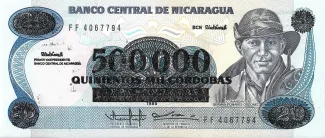Nicaragua 500.000 Córdobas, 1990 image