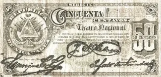Nicaragua 50 Centavos, 1894