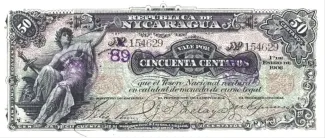Nicaragua 50 Centavos, 1906