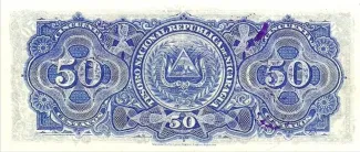 Nicaragua 50 Centavos, 1906 reverse