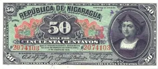 Nicaragua 50 Centavos, 1910