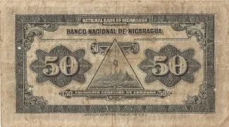 Nicaragua 50 Centavos, 1914-1918 reverse