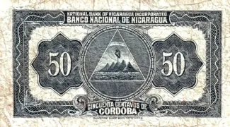 Nicaragua 50 Centavos, 1938 reverse