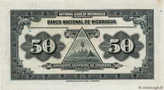 Nicaragua 50 Centavos, 1938 reverse