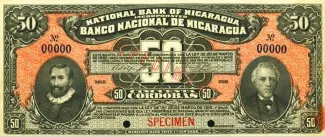 Nicaragua 50 Córdobas, 1912 image
