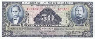 Nicaragua 50 Córdobas, 1960 image