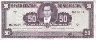 Nicaragua 50 Córdobas, 1962 image