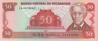 Nicaragua 50 Córdobas, 1985 image