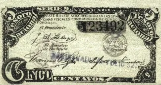 Nicaragua 5 Centavos, 1894
