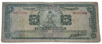 Nicaragua 5 Córdobas, 1960 image