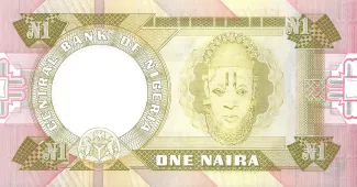 Nigeria 1 Naira, 1984-2000 reverse