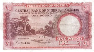 Nigeria 1 Pound, 1958 image