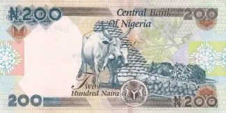 Nigeria 200 Naira, 2000-2022 reverse