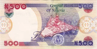 Nigeria 500 Naira, 2001-2022 reverse