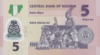 Nigeria 5 Naira, 2009-2024 reverse