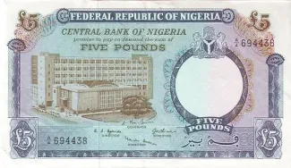 Nigeria 5 Pounds, 1965 image