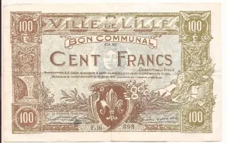 Nord, Department of 100 Francs, 1917 image