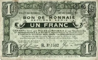 Nord, Department of 1 Franc, 1916 image