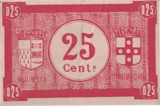 Nord, Department of 25 Centimes, reverse