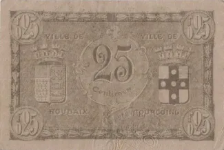 Nord, Department of 25 Centimes, 1917 reverse