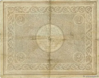 Nord, Department of 2 Francs, 1914 reverse