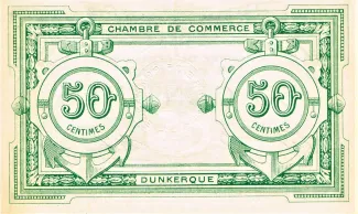Nord, Department of 50 Centimes, reverse