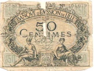 Nord, Department of 50 Centimes, 1915 image