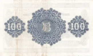 Northern Ireland 100 Pounds, 1968 reverse