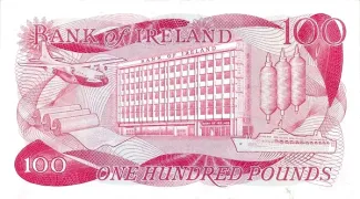 Northern Ireland 100 Pounds, 1974-1978 reverse