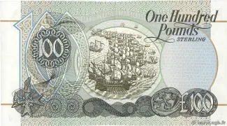 Northern Ireland 100 Pounds, 1998 reverse