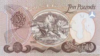 Northern Ireland 10 Pounds, 1982-1984 reverse