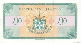 Northern Ireland 10 Pounds, 1997-2006 reverse