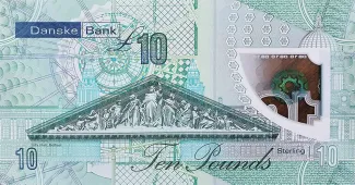 Northern Ireland 10 Pounds, 2017 reverse