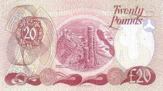 Northern Ireland 20 Pounds, 1987-1990 reverse