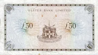 Northern Ireland 50 Pounds, 1982 reverse