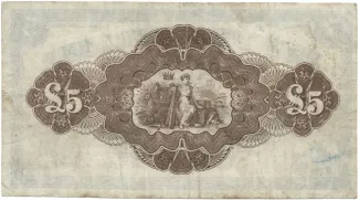 Northern Ireland 5 Pounds, 1929-1934 reverse