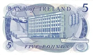 Northern Ireland 5 Pounds, 1967 reverse