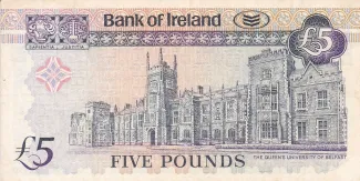 Northern Ireland 5 Pounds, 1997-2003 reverse