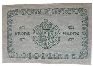 Norway 1 Krone "Bolsjeviker", 1917 reverse