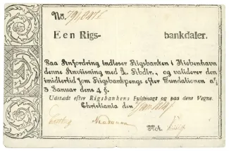 Norway 1 Rigsbankdaler, 1813-1814 obverse