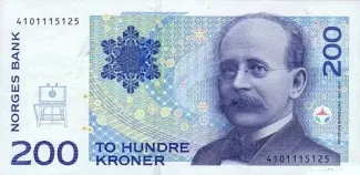 Norway 200 Kroner, 1994-2000 obverse