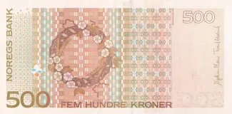 Norway 500 Kroner, 1999-2015 reverse