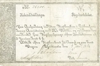 Norway 50 Rigsbankdaler, 1813-1814 obverse